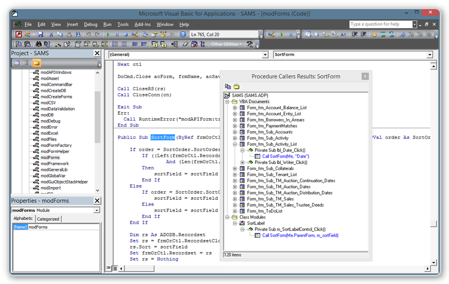 MZ-Tools for VBA - Procedure callers