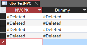 #Deleted displayed in records of an Microsoft Access ODBC linked table
