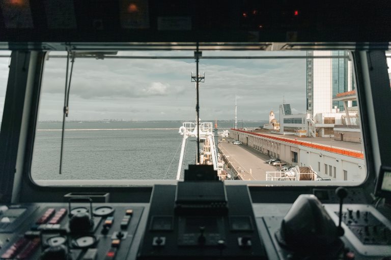 Article header image - View from the main window of a maritime vessel